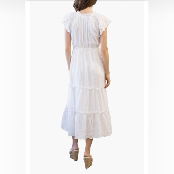 Chic Pink Midi Dress - Picture 3 of 4